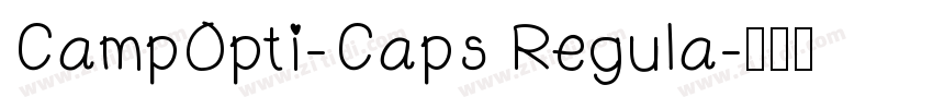 CampOpti-Caps Regula字体转换